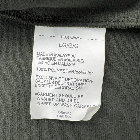 New Under Armour Men Khaki Gray Full Zip Jacket Stripes Long Sleeve Sport US L - Picture 9 of 9